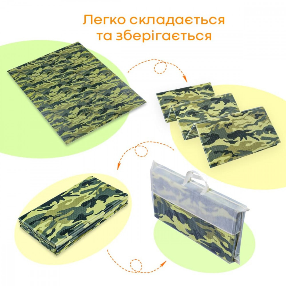 Камуфляжний килимок "Мілітарі" 200х150х1см (236) SW-00000156