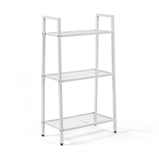 Стелаж-етажерка триярусний з металу білий 60*33*110см SW-00002103 Стелаж-етажерка триярусний з металу білий 60*33*110см SW-00002103