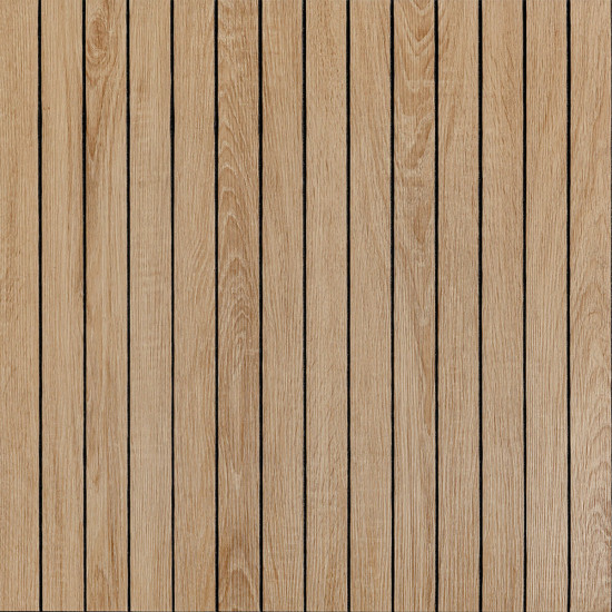 Покриття вінілове самоклеюче 3D рейки світлий мигдаль 600*600*2,8мм (D) SW-00002204