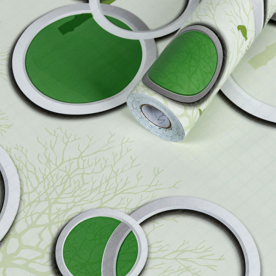 Самоклеюча плівка на паперовій основі зелені дерева 0,45х10м SW-00000797 Самоклеюча плівка на паперовій основі зелені дерева 0,45х10м SW-00000797