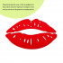 Зеркальный декор акриловый самоклеющийся Губы красные, 2шт (D) SW-00002500