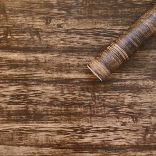 Самоклеющаяся пленка темно-коричневое дерево 0,45х10м SW-00001243 Самоклеющаяся пленка темно-коричневое дерево 0,45х10м SW-00001243