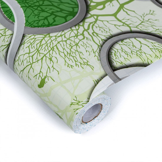Самоклеюча плівка на паперовій основі зелені дерева 0,45х10м SW-00000797 Самоклеюча плівка на паперовій основі зелені дерева 0,45х10м SW-00000797