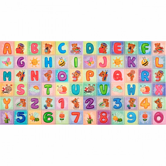 Набір панелей стінових 3D Абетка (2шт) 700*1400*4mm (D) SW-00002352 Набір панелей стінових 3D Абетка (2шт) 700*1400*4mm (D) SW-00002352