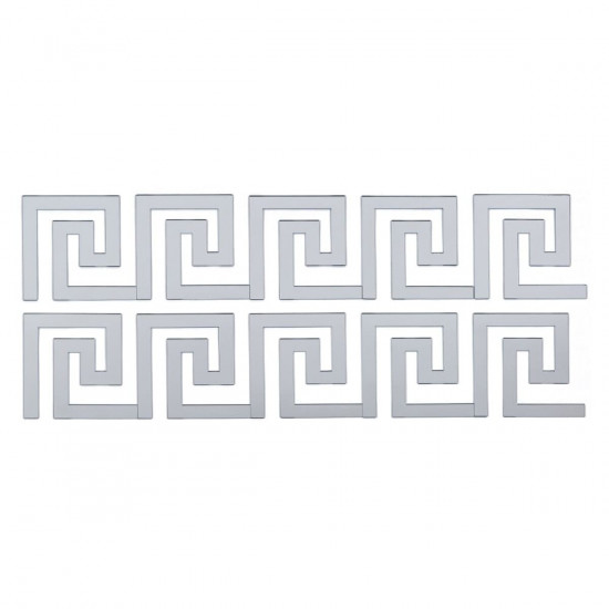 Дзеркальний декор акриловий самоклеючий срібло,10шт (D) SW-00002506