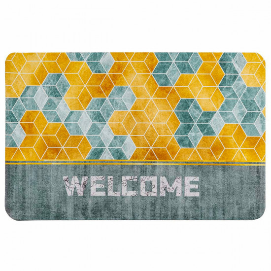 Вологопоглинаючий килимок куби "Welcome" 38*58CM*3MM (D) SW-00001561 Вологопоглинаючий килимок куби "Welcome" 38*58CM*3MM (D) SW-00001561