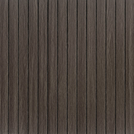 Покриття вінілове самоклеюче 3D рейки димчастий каштан 600*600*2,8мм (D) SW-00002195