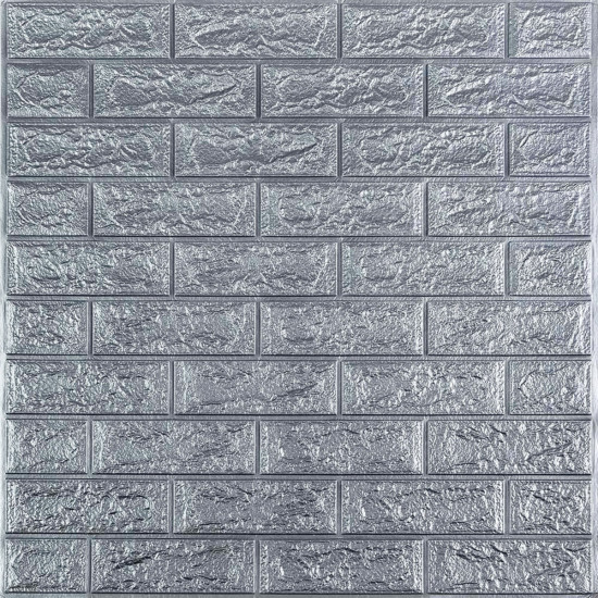 3D панель самоклеющаяся кирпич Серебро 700х770х3мм (017-3) SW-00000230 3D панель самоклеющаяся кирпич Серебро 700х770х3мм (017-3) SW-00000230