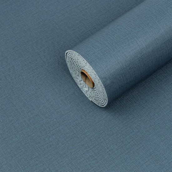 Самоклеящаяся виниловая плитка в рулоне серо-синий холст 0,6*3m*2мм Мат SW-00002035 Самоклеящаяся виниловая плитка в рулоне серо-синий холст 0,6*3m*2мм Мат SW-00002035