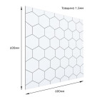 Самоклеюча вінілова плитка 600х600х1,5мм, ціна за 1 шт. (СВП-212) Глянець SW-00000518
