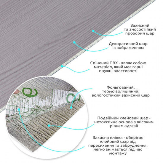 Самоклеящаяся виниловая плитка в рулоне 0,6*3m*2мм Мат SW-00002050 Самоклеящаяся виниловая плитка в рулоне 0,6*3m*2мм Мат SW-00002050