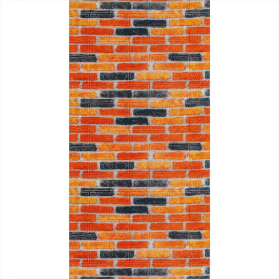 Самоклеюча 3D панель під бежево-коричневу катеринославську цеглу 3080x700x3мм SW-00002571-