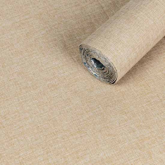 Лляні теплі шпалери на самоклейці пісочний меланж 2800*650*2mm (D) SW-00001497 Лляні теплі шпалери на самоклейці пісочний меланж 2800*650*2mm (D) SW-00001497