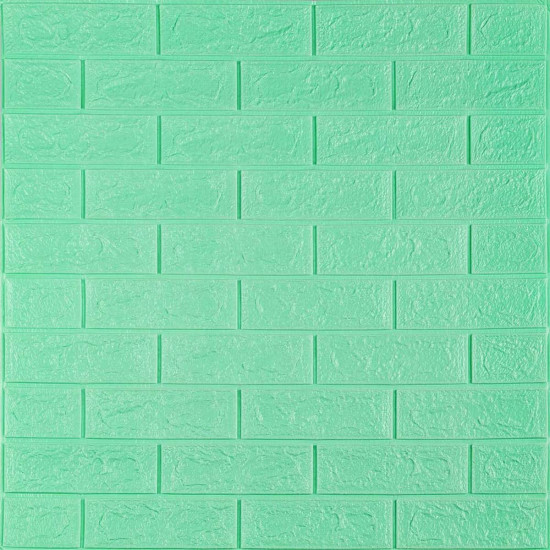 3D панель самоклеющаяся кирпич Мята 700x770x5мм (012-5) SW-00000148 3D панель самоклеющаяся кирпич Мята 700x770x5мм (012-5) SW-00000148