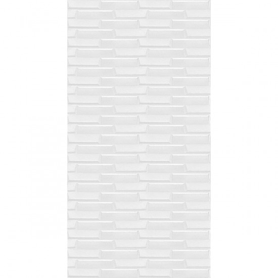 Самоклеюча 3D панель біла кладка 3080x700x5мм SW-00001759