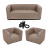 Комплект надувной мебели диван и 2 кресла коричневый SW-00002657