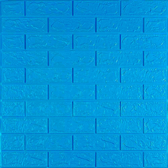 3D панель самоклеющаяся кирпич Синий 700х770х3мм (003-3) SW-00000661 3D панель самоклеющаяся кирпич Синий 700х770х3мм (003-3) SW-00000661