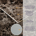 Декоративная ПВХ плита серый темно-серый мрамор 0,6*1,2мх3мм SW-00002271