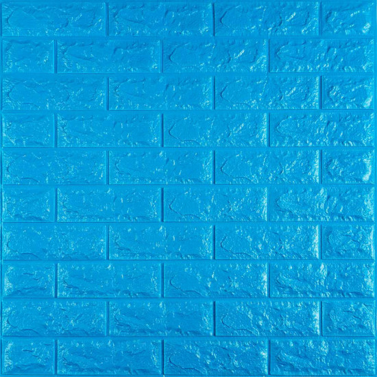3D панель самоклеющаяся кирпич Синий 700x770x7мм (003-7) SW-00000060 3D панель самоклеющаяся кирпич Синий 700x770x7мм (003-7) SW-00000060