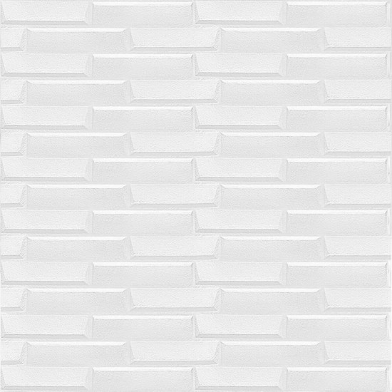 Самоклеюча 3D панель біла кладка 3080x700x5мм SW-00001759