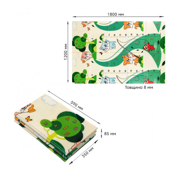 Детский складной развивающий термоковрик 120х180х0,8см "Котята на рыбалке | Щенята" (275) SW-00001318 Детский складной развивающий термоковрик 120х180х0,8см "Котята на рыбалке | Щенята" (275) SW-00001318