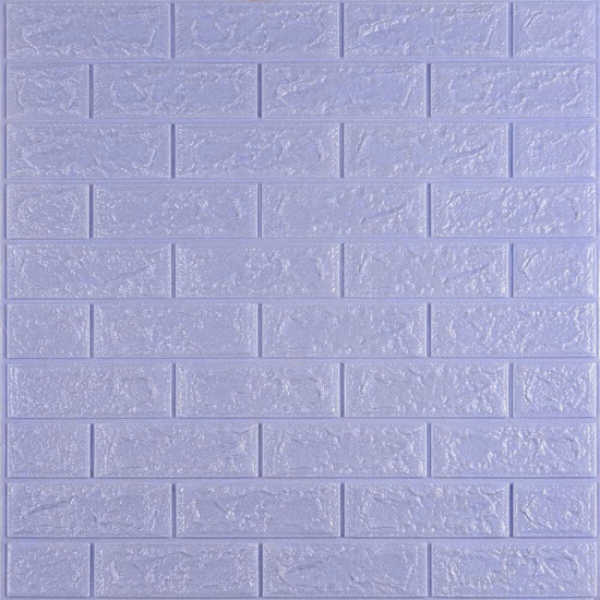 3D панель самоклеющаяся кирпич светло-фиолетовый 700x770x5мм (015-5) SW-00000083 3D панель самоклеющаяся кирпич светло-фиолетовый 700x770x5мм (015-5) SW-00000083