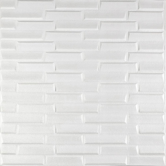 3D панель самоклеющаяся кладка белая 770х700х5 мм (031) SW-00000167 3D панель самоклеющаяся кладка белая 770х700х5 мм (031) SW-00000167