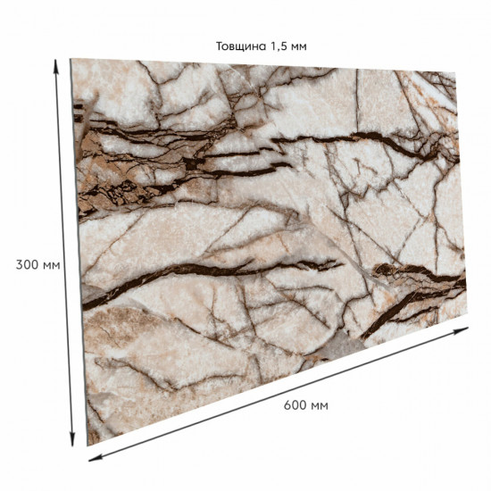 Самоклеющаяся виниловая плитка 600х300х1,5мм, цена за 1 шт. (СВП-108) ГлянецSW-00000723