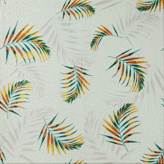 Панель стінова 3D 680х670х4мм папороть на бежовому фоні (D) SW-00001983 Панель стінова 3D 680х670х4мм папороть на бежовому фоні (D) SW-00001983