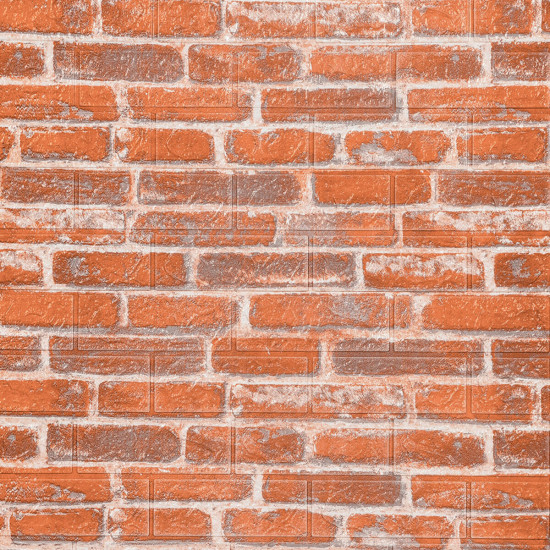 Самоклеющаяся 3D панель под рыжий екатеринослав кирпич 3080х700х3мм SW-00001762 Самоклеющаяся 3D панель под рыжий екатеринослав кирпич 3080х700х3мм SW-00001762