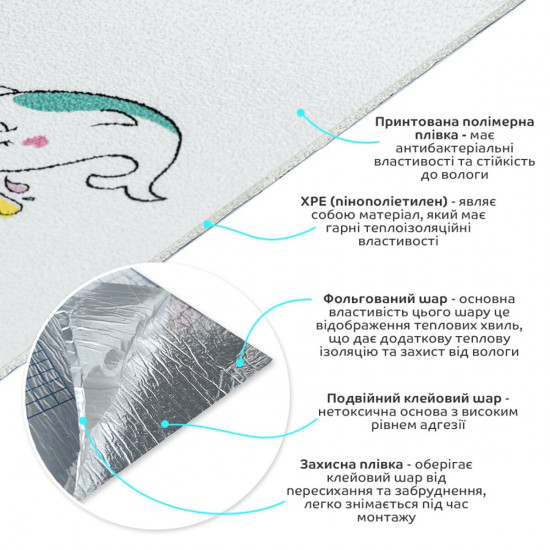 Обои самоклеющиеся единорожки 2800*500*2мм (D) SW-00001946 Обои самоклеющиеся единорожки 2800*500*2мм (D) SW-00001946