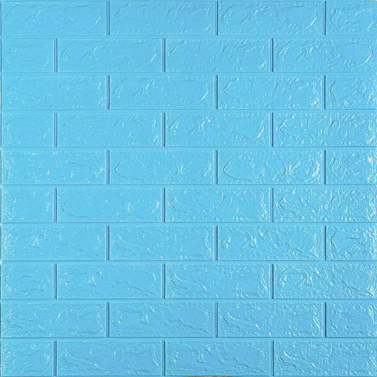 3D панель самоклеюча цегла Блакитна 700х770х5мм (005-5) SW-00000297 3D панель самоклеюча цегла Блакитна 700х770х5мм (005-5) SW-00000297