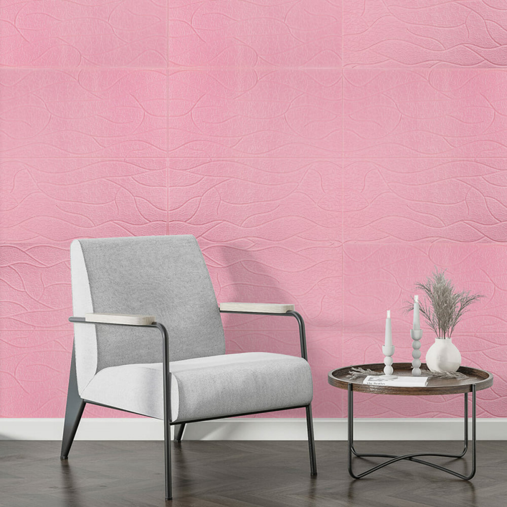 Панель 3D Pink 700*700*6mm (D) SW-00001950