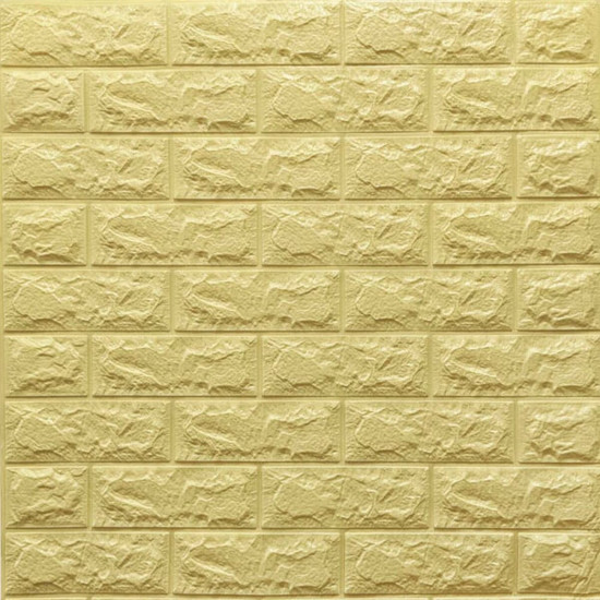3D панель самоклеющаяся кирпич Желто-песочный 700x770x7мм (009-7) SW-00000046 3D панель самоклеющаяся кирпич Желто-песочный 700x770x7мм (009-7) SW-00000046