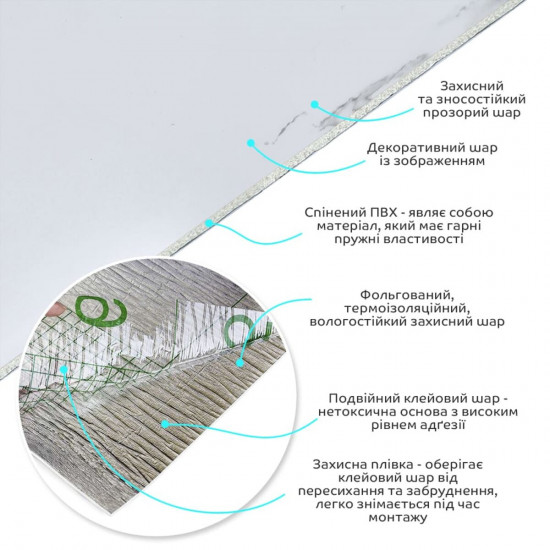 Самоклеящаяся виниловая плитка в рулоне белый воздушный мрамор 3000х600х2мм Глянец SW-00001287 Самоклеящаяся виниловая плитка в рулоне белый воздушный мрамор 3000х600х2мм Глянец SW-00001287