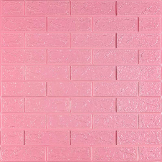 3D панель самоклеющаяся кирпич Розовый 700х770х3мм (004-3) SW-00000231 3D панель самоклеющаяся кирпич Розовый 700х770х3мм (004-3) SW-00000231