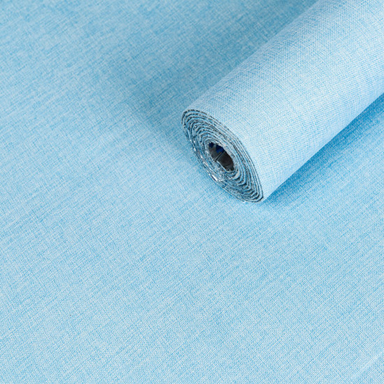 Льняные тёплые обои на самоклейке голубой меланж 2800*650*2mm (D) SW-00001495 Льняные тёплые обои на самоклейке голубой меланж 2800*650*2mm (D) SW-00001495