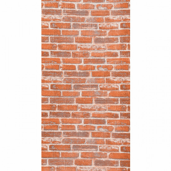 Самоклеющаяся 3D панель под рыжий екатеринослав кирпич 3080х700х3мм SW-00001762 Самоклеющаяся 3D панель под рыжий екатеринослав кирпич 3080х700х3мм SW-00001762