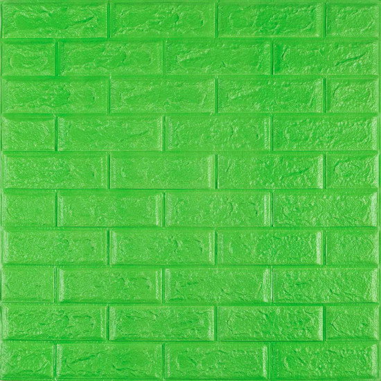 3D панель самоклеющаяся кирпич Зеленый 700x770x5мм (013-5) SW-00000149 3D панель самоклеющаяся кирпич Зеленый 700x770x5мм (013-5) SW-00000149