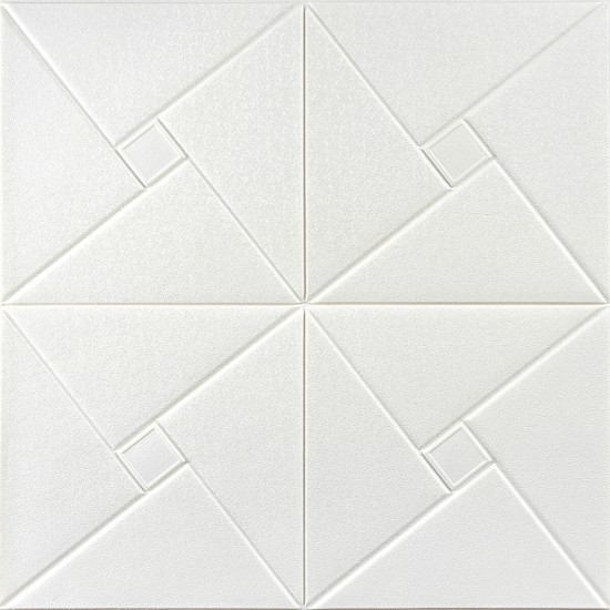 Самоклеюча декоративна настінно-стельова 3D панель орігамі 700х700х5.5мм (173) SW-00000182