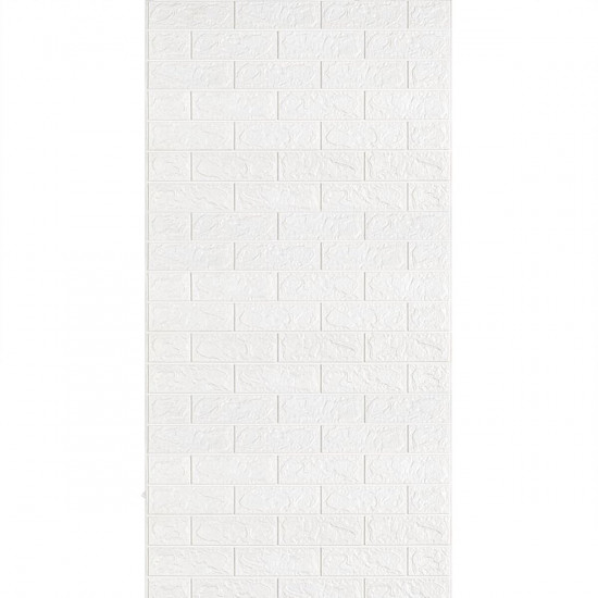 Самоклеюча 3D панель під білу цеглу в рулоні 3080x700x3мм (R001-3) SW-00001393
