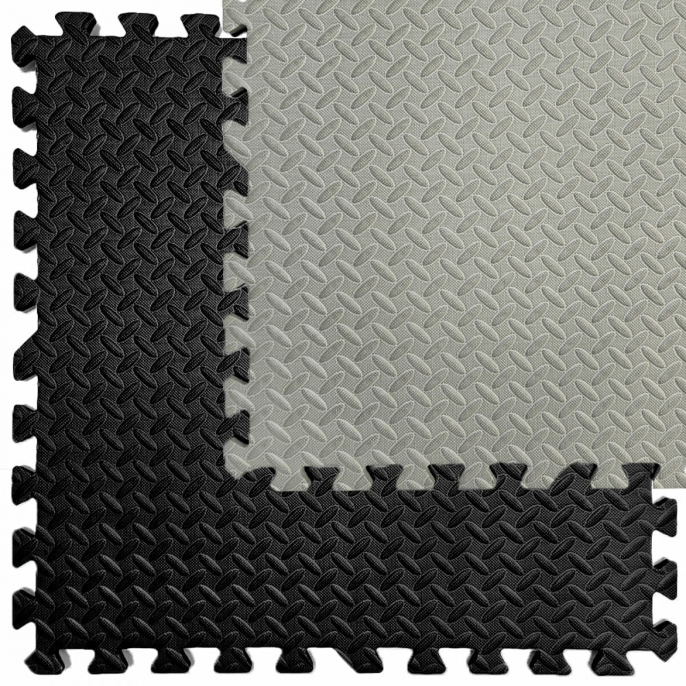 Підлогове двостороннє покриття GREY та BLACK 60*60cm*2cm (D) SW-00001843