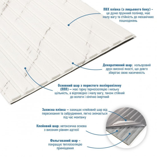 Панель-рейка в рулоне мрамор 2900*350*6мм (D) SW-00002075 Панель-рейка в рулоне мрамор 2900*350*6мм (D) SW-00002075