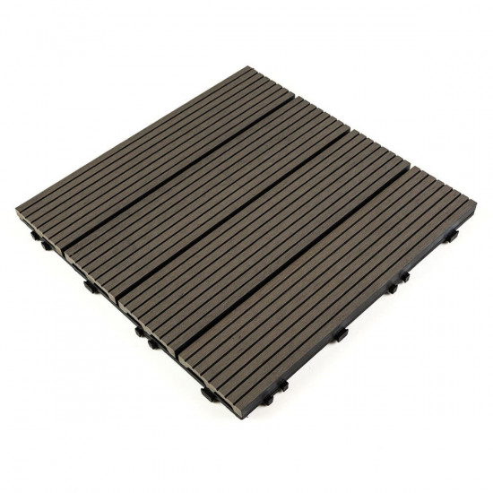 Композитная плитка WPC уголь 30*30CM*2СM (D) SW-00001713 Композитная плитка WPC уголь 30*30CM*2СM (D) SW-00001713