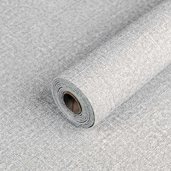 Обои самоклеющиеся серый меланж 2800*500*2,5мм (D) SW-00002020 Обои самоклеющиеся серый меланж 2800*500*2,5мм (D) SW-00002020