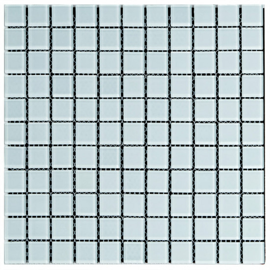 Мозаїка з декоративного скла біла 298х298х4,5мм SW-00002364 Мозаїка з декоративного скла біла 298х298х4,5мм SW-00002364