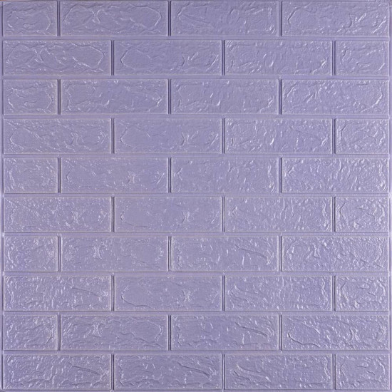 3D панель самоклеющаяся кирпич Светло-фиолетовый 700x770x3мм (015-3) SW-00000574 3D панель самоклеющаяся кирпич Светло-фиолетовый 700x770x3мм (015-3) SW-00000574