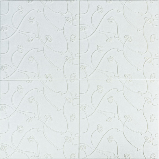 Панель 3D WHITE 700*700*6mm (D) SW-00001958