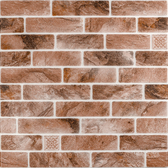 Панель стінова 670*680cm*4mm клінкер піщано-коричневий (D) SW-00002004 Панель стінова 670*680cm*4mm клінкер піщано-коричневий (D) SW-00002004