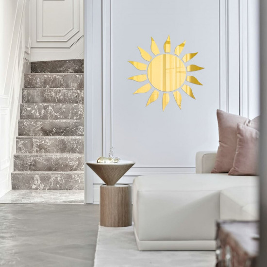 Дзеркальний декор акриловий самоклеючий золото,15шт (D) SW-00002502 Дзеркальний декор акриловий самоклеючий золото,15шт (D) SW-00002502